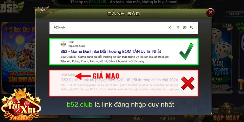 Luôn kiểm tra kỹ trước khi truy cập trang cược